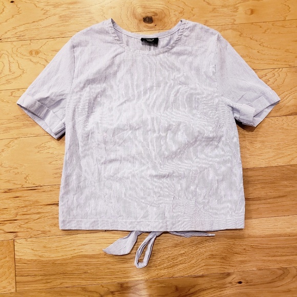 Anthropologie Six Crisp Days Cotton Lace Back Crop - Picture 2 of 5